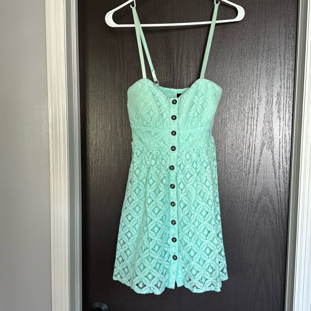 Mint Lace Summer Dress